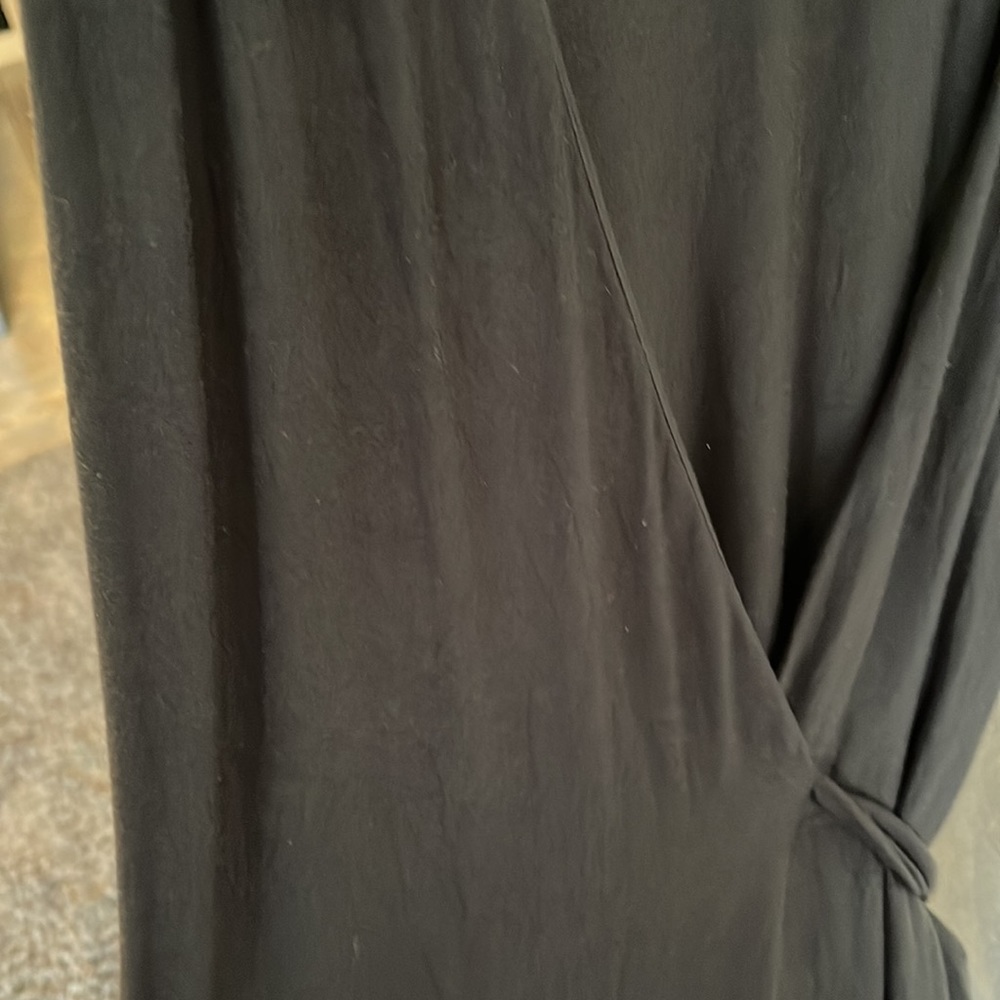 Athleta Black Windward Wrap Dress Sleeveless - Picture 7 of 8